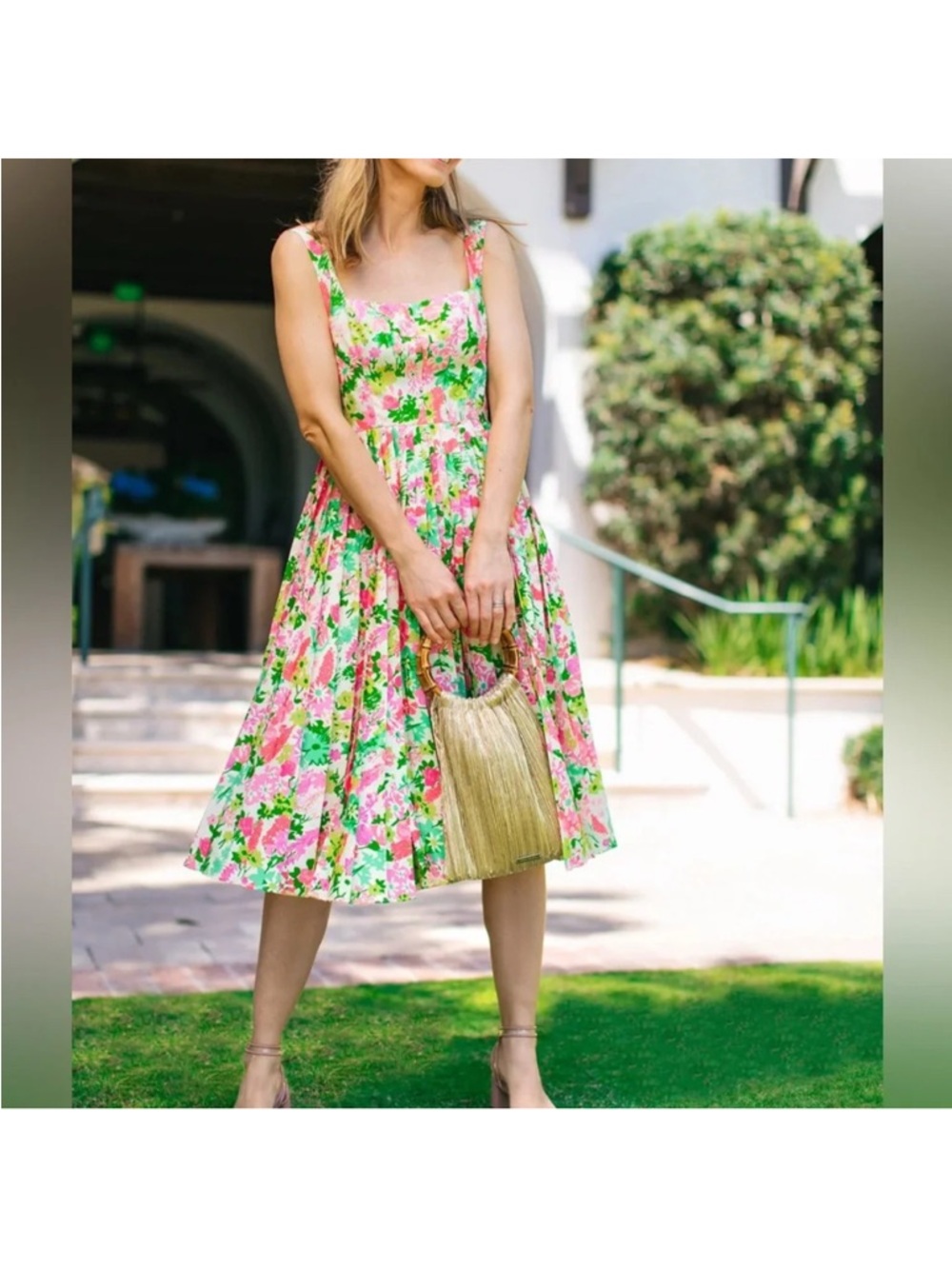 Tuckernuck Fiora Floral Pleat Dress - Picture 12 of 12